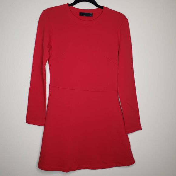 Zara Dresses & Skirts - Zara| Red Skater Dress
